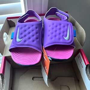 Nike Kids Purple Slide Sandals